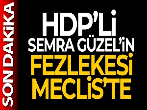 HDP'li Semra Güzel'in fezlekesi Meclis'te