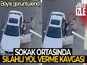 Pendik'te sokak ortasında silahlı yol verme kavgası