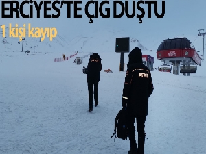 Erciyes'te çığ düştü: 1 kişi hayatını kaybetti