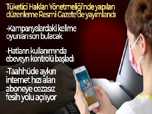 Tüketici Hakları Yönetmeliği'nde yapılan düzenleme Resmi Gazete'de yayımlandı