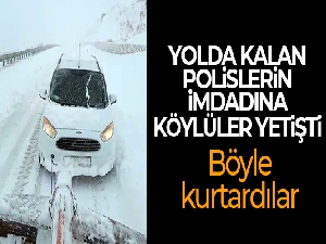 Diyarbakır'da yolda kalan polisleri vatandaş traktörüyle kurtardı