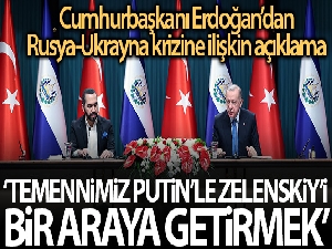 Cumhurbaşkanı Erdoğan: 'Temennimiz odur ki Putin'le Zelenskiy'i bir araya getirebilmek'