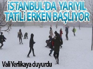 İstanbul'da okullara kar tatili