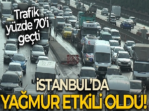 İstanbul'da yağmur etkili olmaya başladı