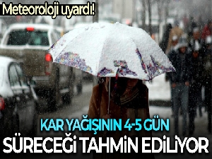 Meteoroloji'den hava durumu açıklaması!