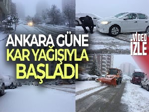 Başkent'te kar yağışı havanın aydınlanmasıyla etkisini arttırdı