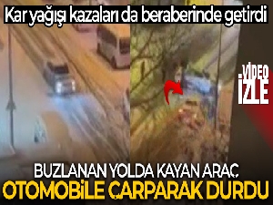 Kar yağışı kazaları da beraberinde getirdi