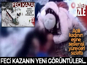 Otobüs kazasının ilk görüntüleri ortaya çıktı