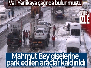 Mahmut Bey gişelerine park edilen araçlar kaldırıldı