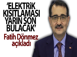 Sanayi tesislerine uygulanan elektrik kısıtlaması yarın son bulacak