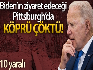 Biden'ın ziyaret edeceği Pittsburgh'da köprü çöktü: 10 yaralı