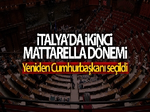 İtalya'da Mattarella yeniden cumhurbaşkanı seçildi