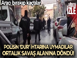 Esenyurt'ta polisin 'dur' ihtarına uymayan şahıslar ortalığı birbirine kattı
