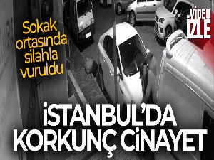 İstanbul'da cinayet anları kamerada