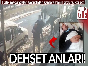 Avcılar'da trafik magandaları kameramanın gözünü kör etti