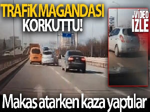 Makas atarken kaza yaptılar