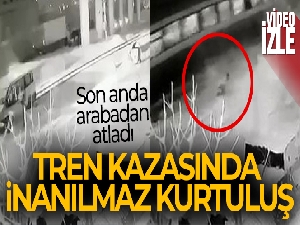 Tren kazasında inanılmaz kurtuluş