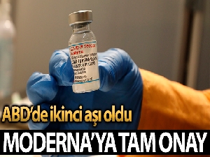 FDA'dan Moderna'nın Covid-19 aşısına tam onay