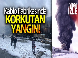 Niğde'de kablo fabrikasında yangın
