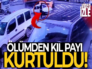 Sultangazi'de feci kaza kamerada: Kıl payı ölümden kurtuldu