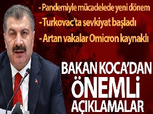 Sağlık Bakanı Koca: “Yerli aşımız Turkovac'ın yeni serilerinin sevkiyatı şehir hastanelerimize başlamıştır”