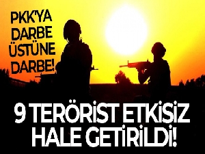 Barış Pınarı bölgesine saldırı girişiminde bulunan 9 terörist etkisiz hale getirildi