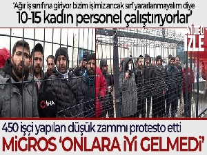 Migros deposunda çalışanlar iş bırakma eylemi başlattı