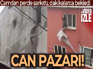 Küçükçekmece'de yangında can pazarı kamerada