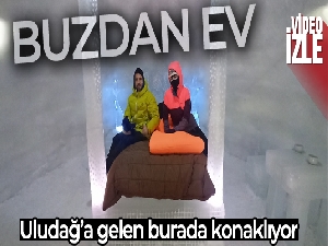 Uludağ'a gelenler buzdan evde konaklıyor
