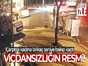 Sancaktepe'de sürücü çarptığı kadına birkaç saniye bakıp kaçtı