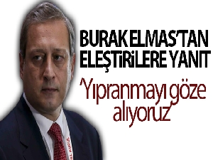 Burak Elmas'tan eleştirilere yanıt