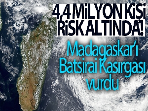 Madagaskar'ı Batsirai Kasırgası vurdu: 4,4 milyon kişi risk altında