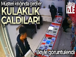 Sultangazi'de kulaklık hırsızlığı kamerada