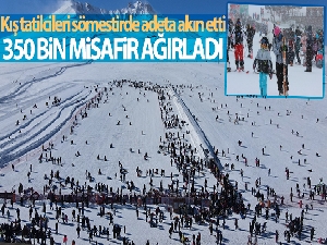 Erciyes sömestirde 350 bin misafir ağırladı