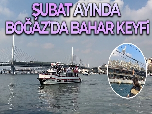 Şubat ayında Boğaz'da bahar keyfi