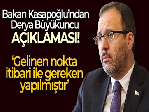 Bakan Kasapoğlu'ndan 'Derya Büyükuncu' açıklaması