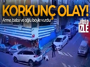 Zeytinburnu'nda silahlı saldırı! Anne, baba ve oğlu böyle vurdu