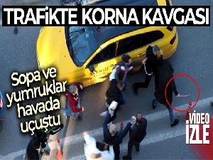 Trafikte korna kavgası: Taraflar birbirine girdi