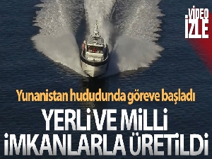 Yerli imkanlarla üretilen kontrol botu Yunanistan hududunda göreve başladı