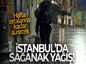 İstanbul'da yağmur etkili oluyor!