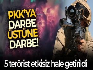 MSB: 'Zap ve Avaşin bölgelerinde 5 PKK'lı terörist etkisiz hale getirildi'