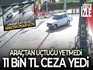Antalya'da kapı açılınca dışarı uçan acemi driftçiye ceza!