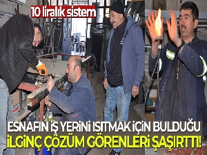 10 liralık benzinle iş yerini 10 saat ısıtacak