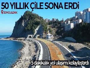50 yıllık çile sona erdi, 5 dakikalık yol ulaşımı kolaylaştırdı