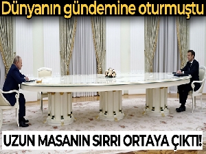 Macron, PCR testini reddettiği için görüşme dev masada yapıldı