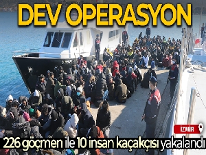 İzmir'de göçmen operasyonu