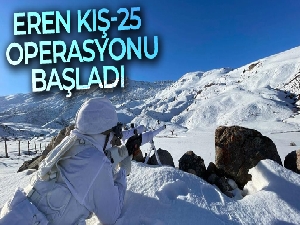 Hakkari'de Eren Kış-25 Operasyonu başlatıldı