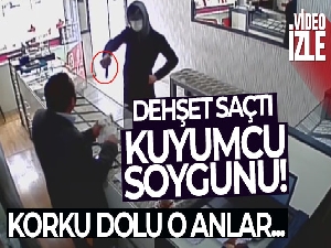 Başkentteki silahlı kuyumcu soygunu girişimi kamerada