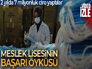 Meslek lisesini maske fabrikasına çevirdiler, 2 yılda 7 milyonluk ciro yaptılar