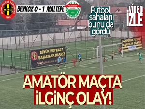 Amatör maçta ilginç olay: Top toplayıcı çocuk golü kurtardı!